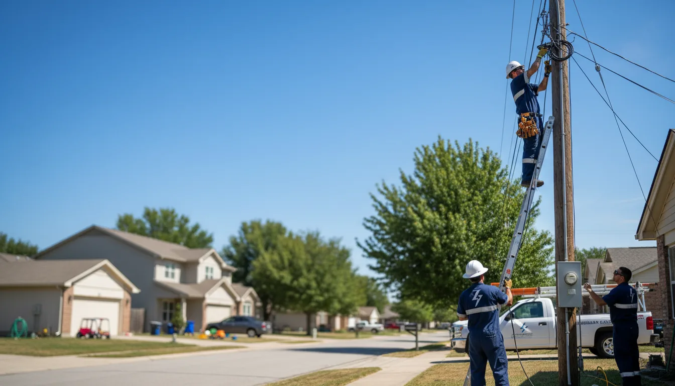 Residential electrician providing installation services in Dunlap, CA